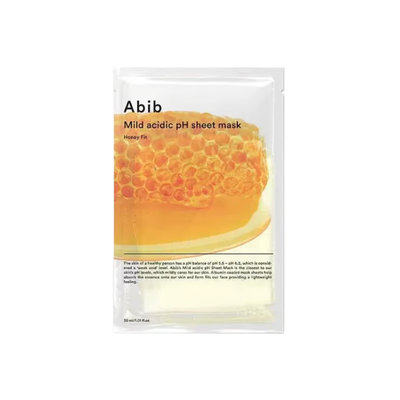 Mild Acidic pH Sheet Mask Honey Fit | Dear Yuna