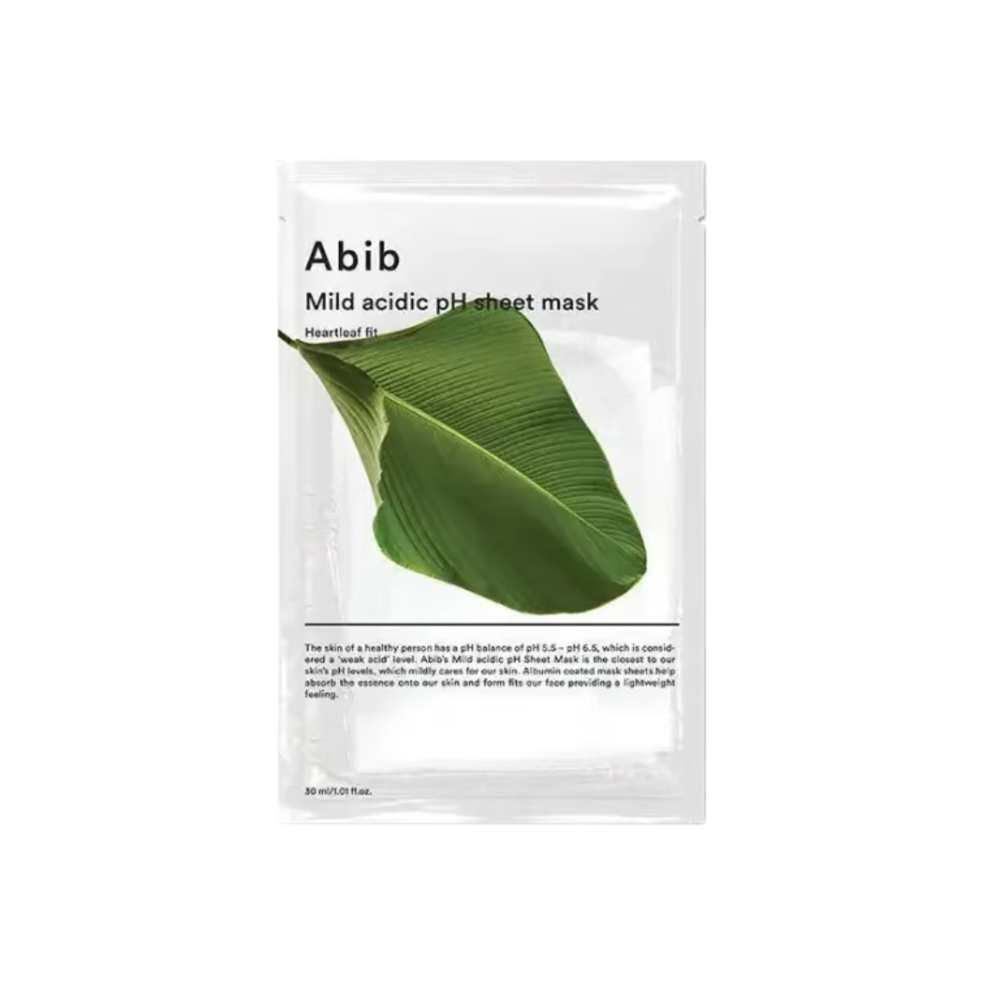 Mild Acidic pH Sheet Mask Heartleaf Fit | Dear Yuna